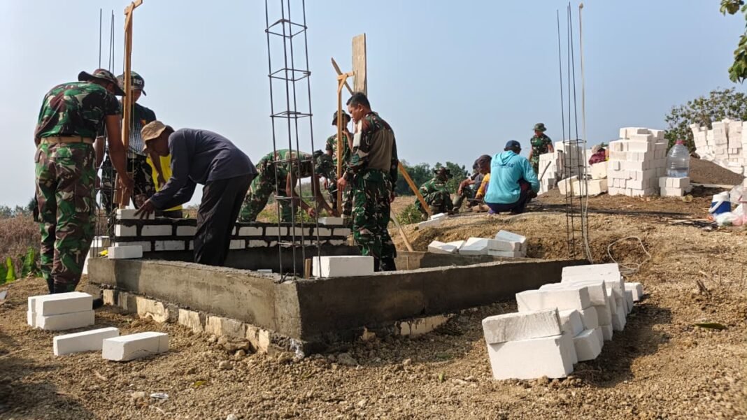 Pondasi Tandon Air TMMD 129 Diresmikan, Warga Bakon Siap Menanti