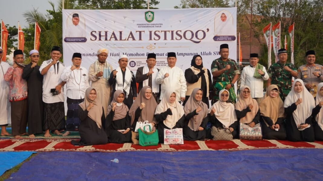 Mohon Hujan, Keluarga Besar Kodim 1015/Sampit Laksanakan Shalat Istisqa