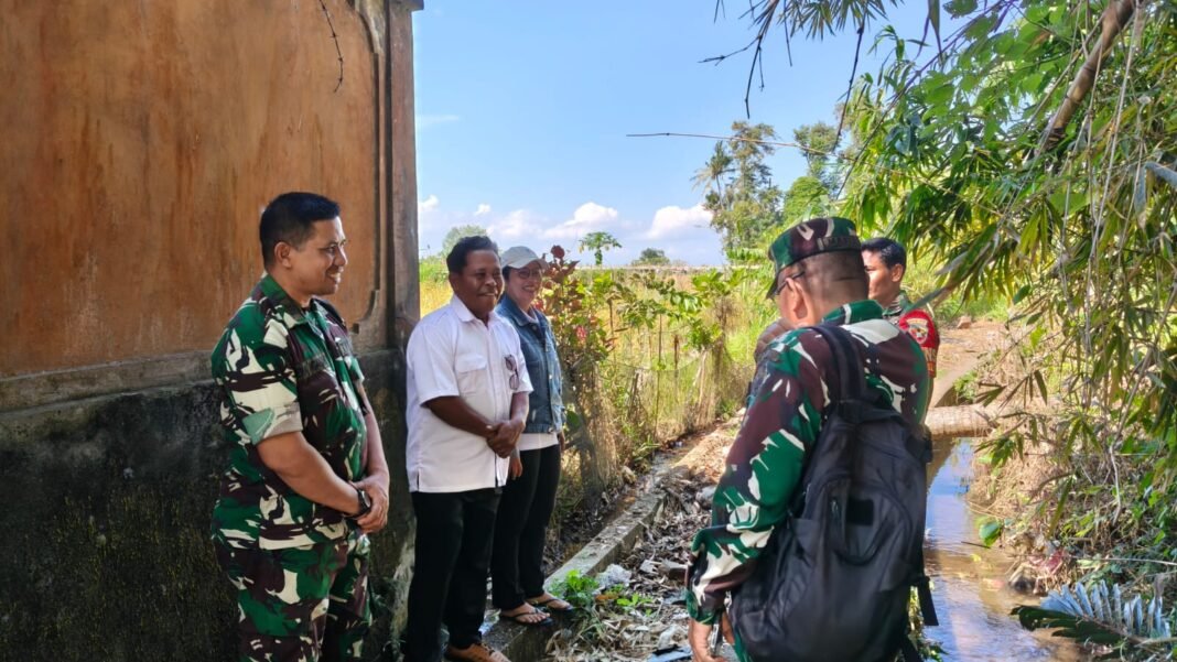 Tinjau Kesiapan Infrastruktur TMMD di Desa Tihingan, TNI Perkuat Sinergi dengan Pemerintah Desa