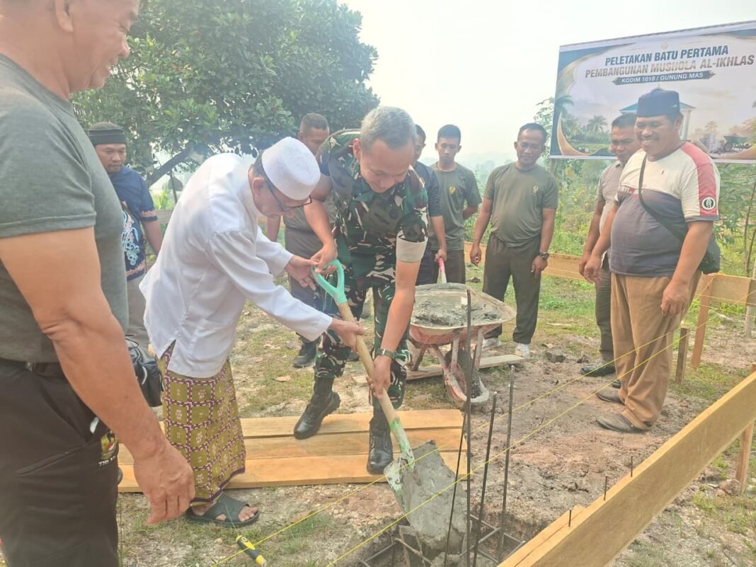 Dukung Fasilitas Ibadah, Letkol Arm Danang Wahyu Utomo Awali Proyek Mushola Al Ikhlas