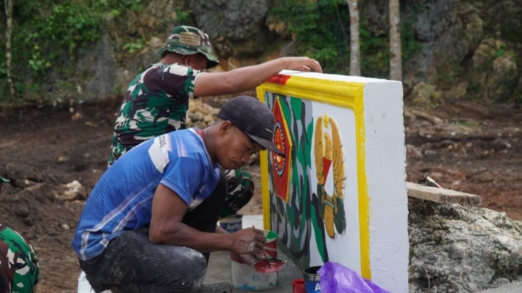Gapura di Pulau Umbele: Simbol Pengabdian TNI