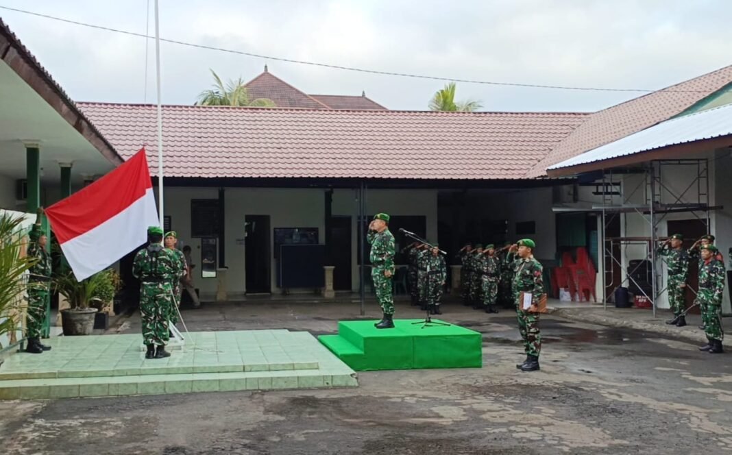 Kodim Tabanan Sukses Gelar Upacara Bendera, Kasdim Berbicara tentang Tanggung Jawab