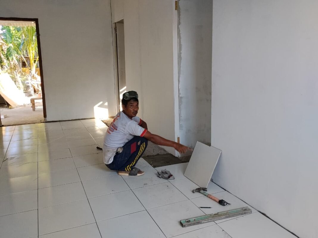 Kemajuan Renovasi Rumah Bapak Iwan oleh Satgas TMMD Ke-129 Kodim 0413/Bangka