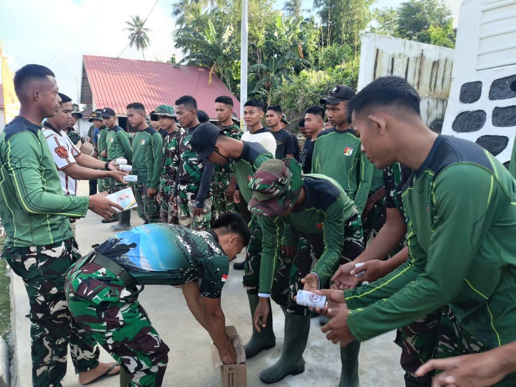 Perhatian Letkol Inf Baja Sirait dalam Menjaga Kesehatan Personel