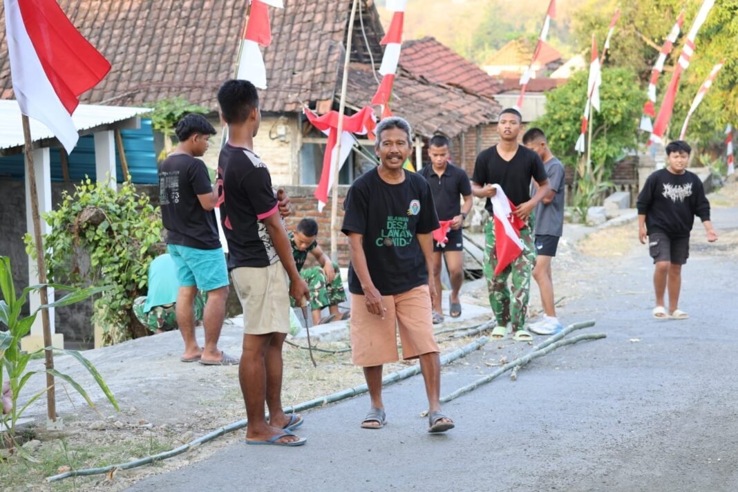Karya Bersama Menyambut Kemerdekaan di Desa: TMMD 129 Kodim 0812/Lamongan