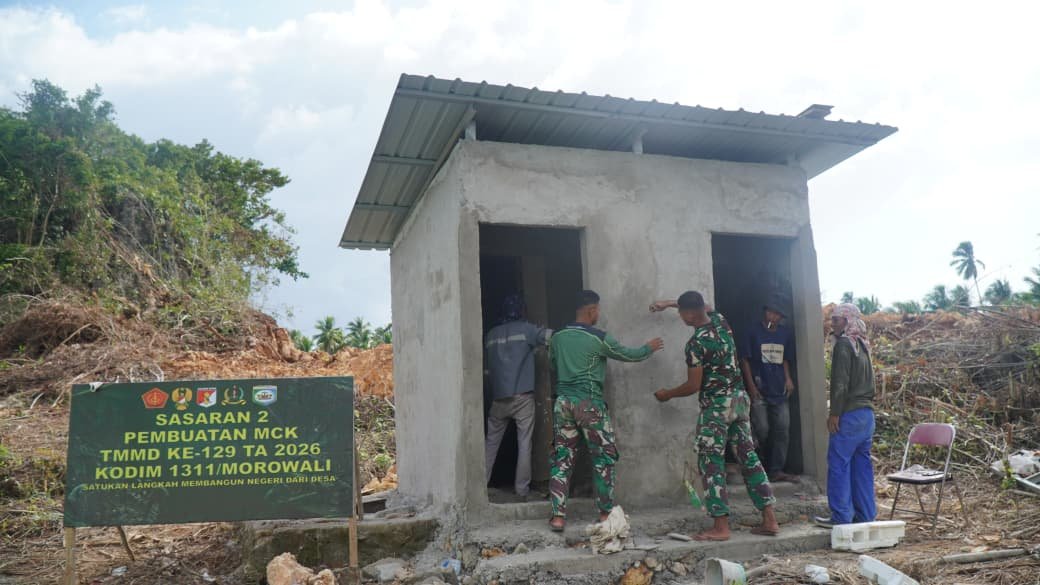 Progres Pembangunan MCK Masjid Polewali Menuju Tahap Pengacian