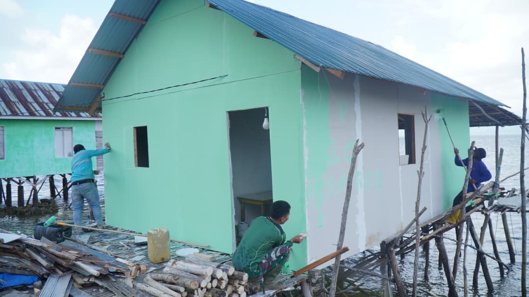 Renovasi RTLH Bapak Nardianto di Desa Polewali Capai Kemajuan yang Baik