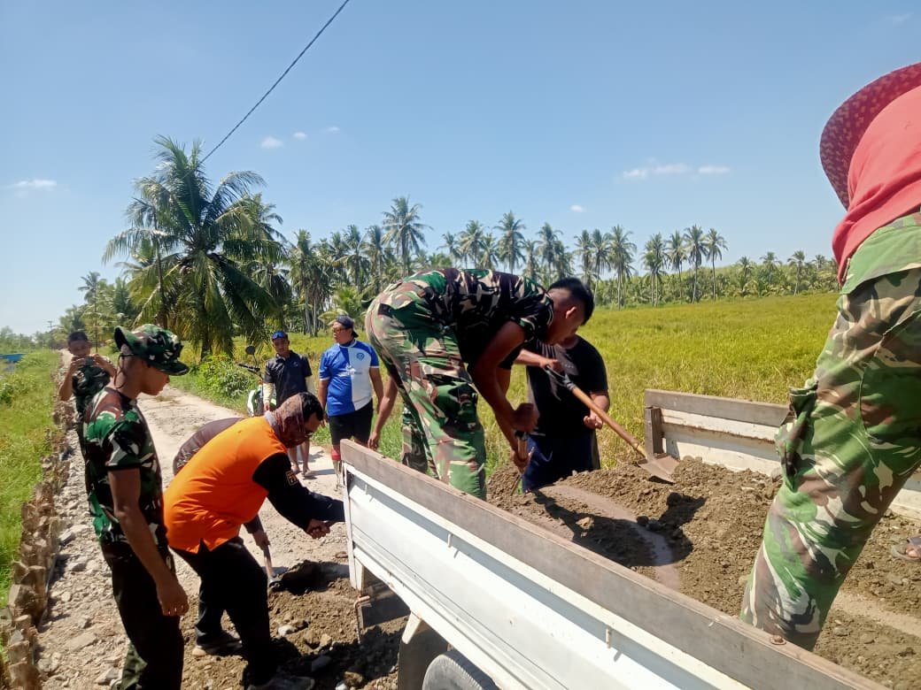 Satgas TMMD Ke-129 Kebut Penimbunan Jalan 1,2 Kilometer Demi Percepat Konektivitas Desa Bandaraya