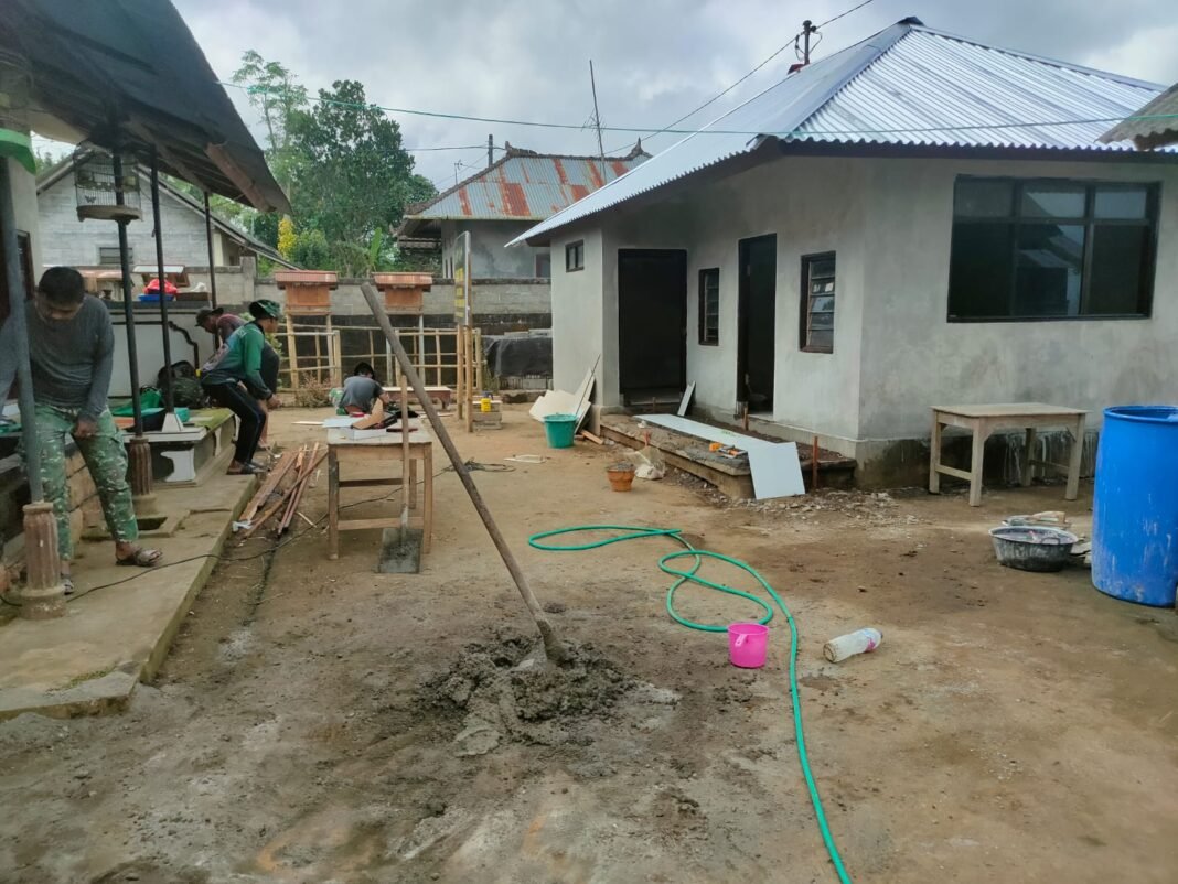Kolaborasi Satgas TMMD dan Warga dalam Program RTLH di Bangli