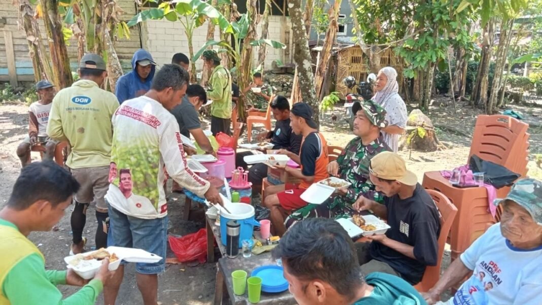 Koptu Agus Nawang Lakukan Komsos dan Makan Bersama untuk Membangun Hubungan yang Harmonis