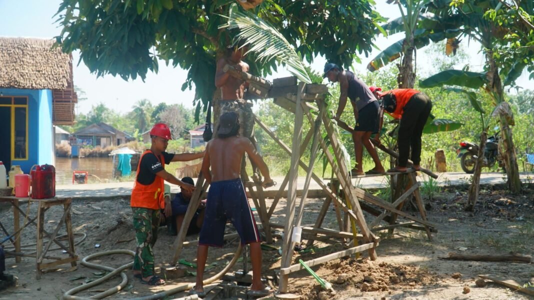 Satgas TMMD Reguler Ke-129 Lanjutkan Pengeboran untuk Air Bersih di Bandar Raya
