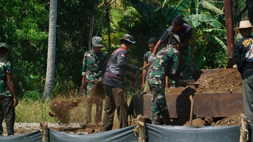 Komitmen TMMD Ditegaskan Melalui Pembangunan Jalan Sepanjang 1,2 Kilometer