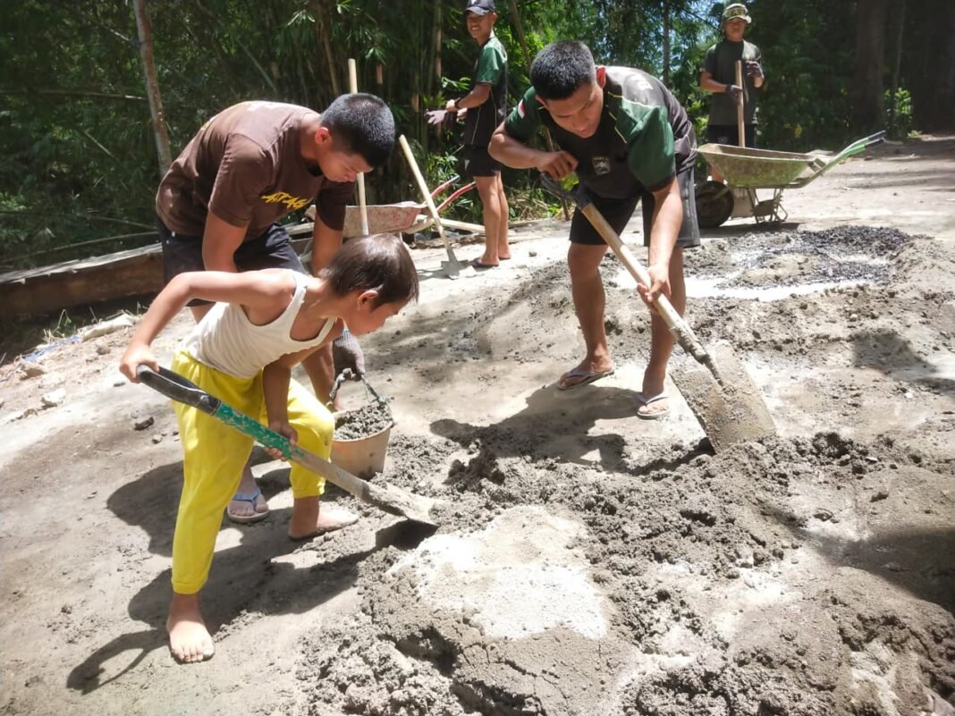 Aksi Gotong Royong TNI dalam Pembangunan Jembatan Perintis Garuda