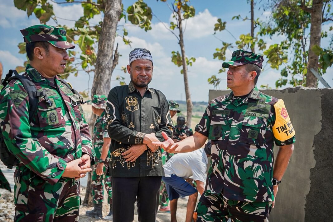 Tim Wasef Tinjau Pembangunan Tandon Air dalam TMMD ke-129
