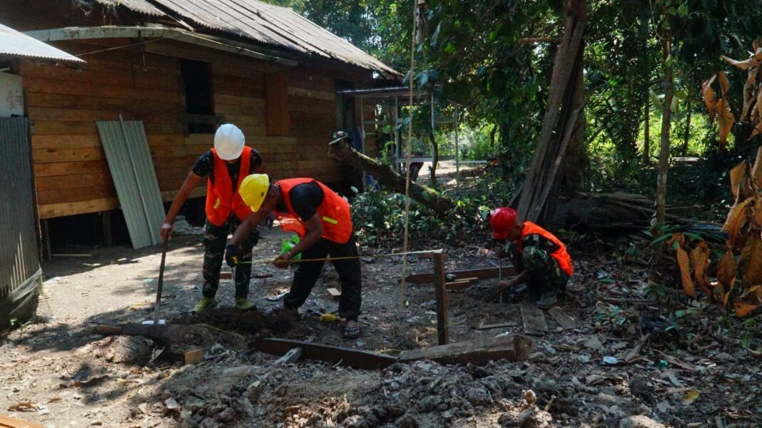 Kemajuan Pembangunan MCK dalam Program TMMD Ke-129 di Kapuas