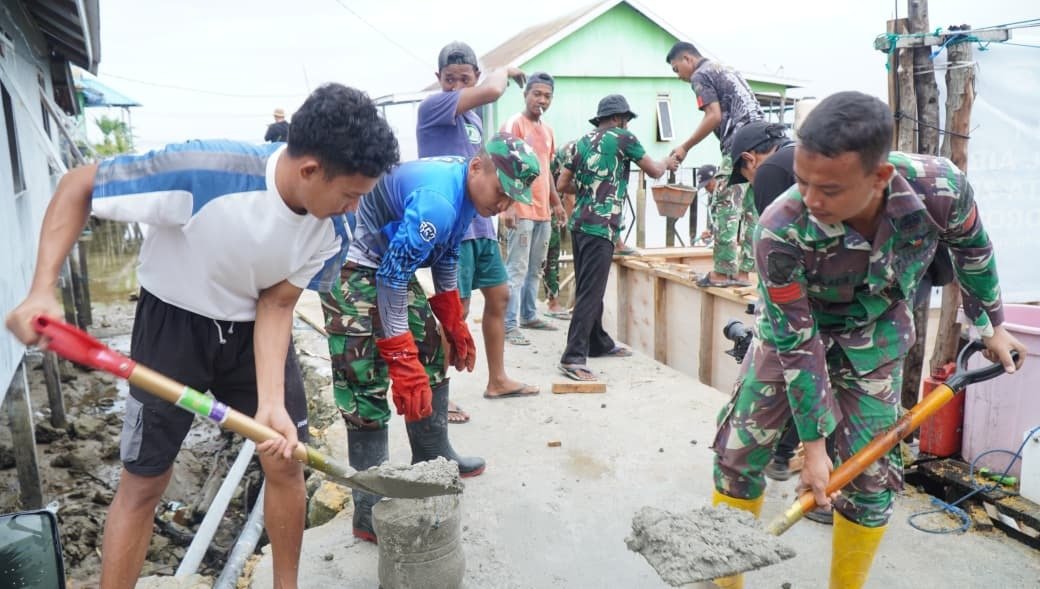 Partisipasi Warga Kepulauan Umbele dalam TMMD Ke-129