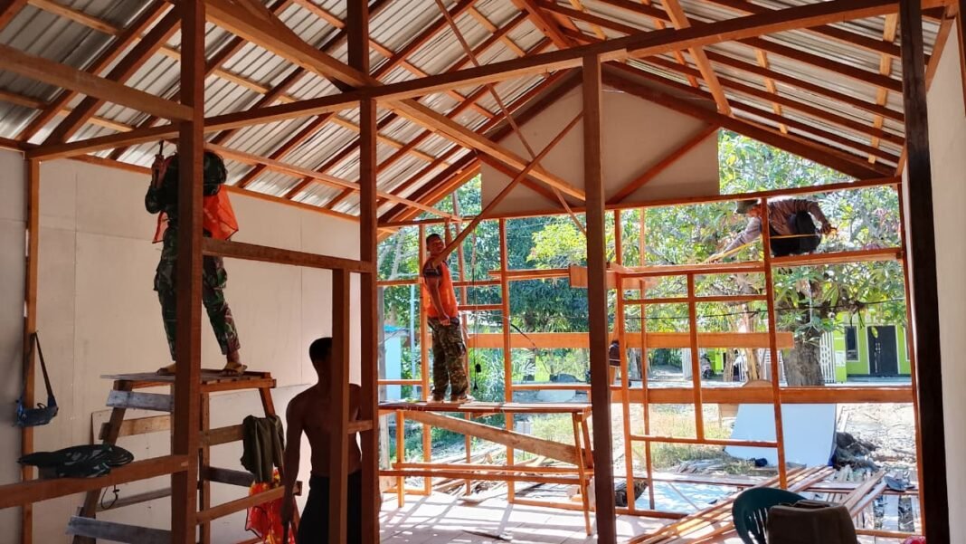 Kemitraan Satgas dan Masyarakat Percepat RTLH di Bandar Raya