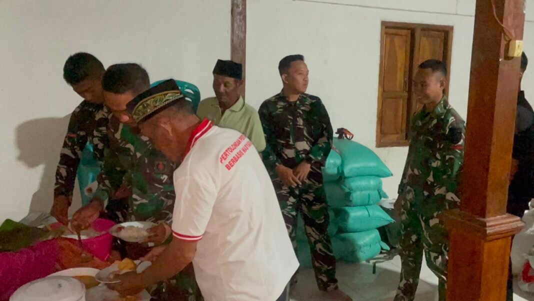 Rasa Syukur Warga di Malam Jamuan Satgas TMMD Kodim 0813/Bojonegoro