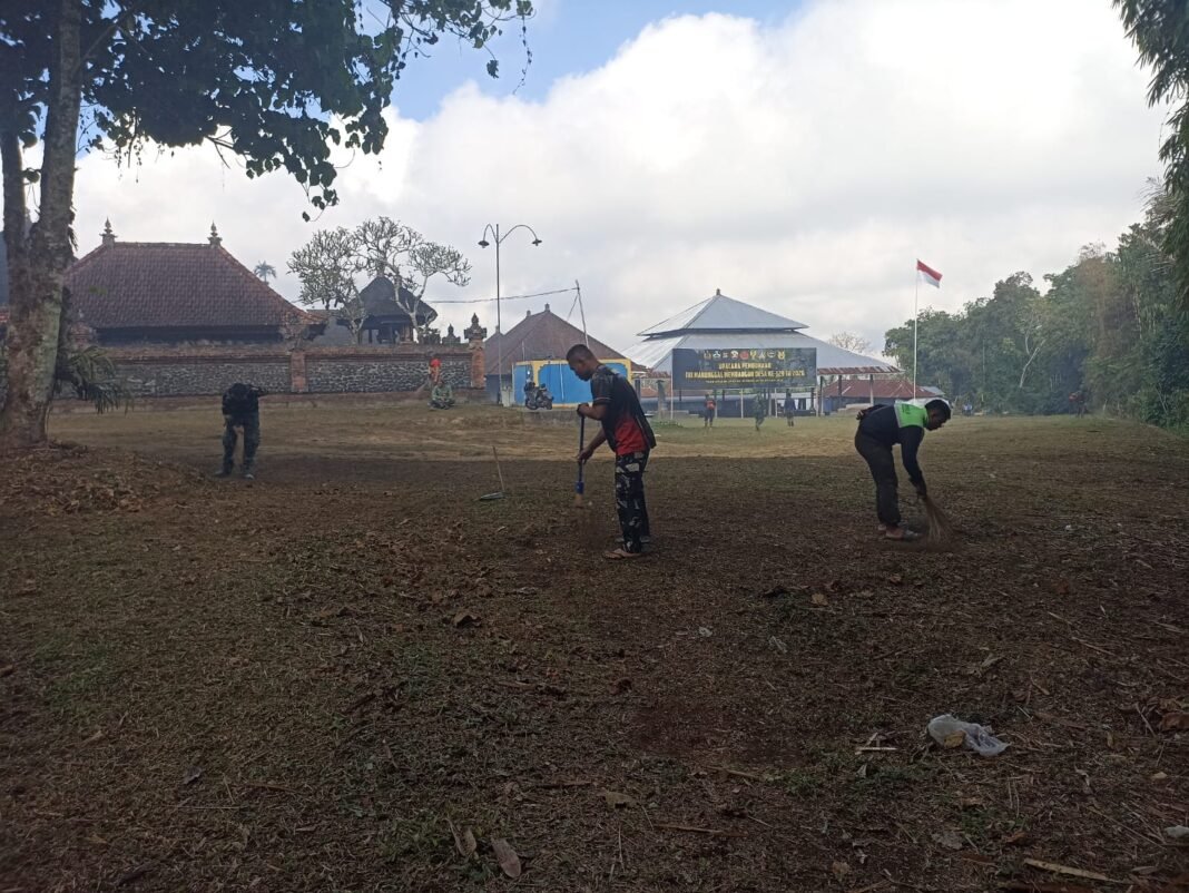 Pembangunan dan Kebersihan Bersama: TMMD Ke-129 Kodim 1626/Bangli