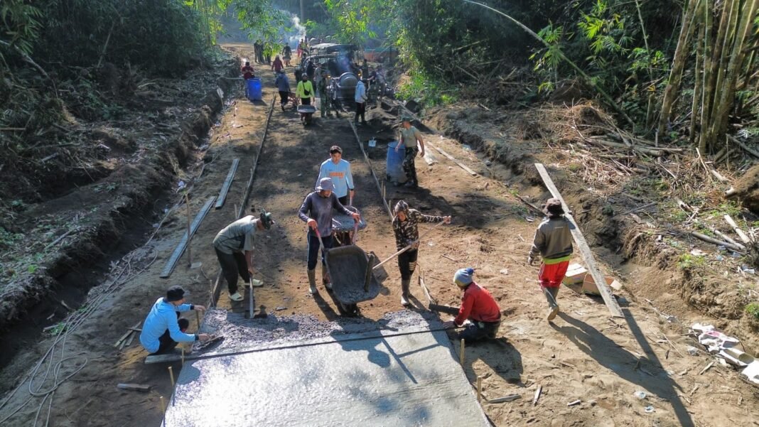 Pembangunan Rabat Beton TMMD Ke-129 di Bangli Capai 90 Persen, Tindakan Bersama untuk Masyarakat