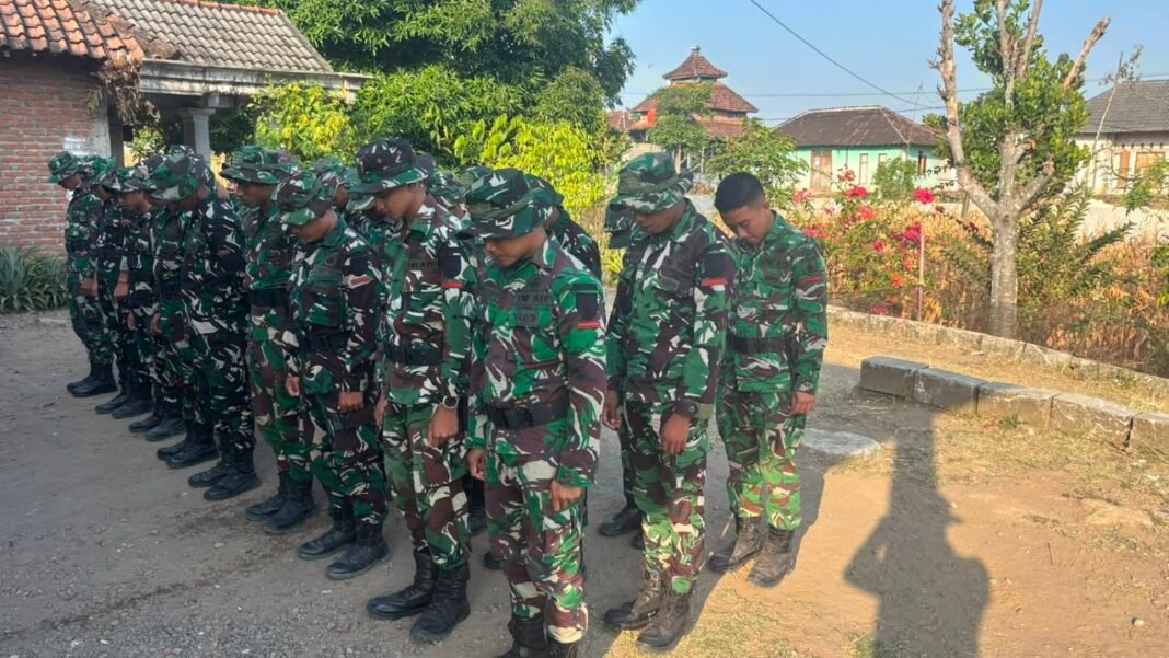 Pagi Membangun Semangat Satgas TMMD Ke-129 Kodim 0813/Bojonegoro, Dan SSK Tekankan Pentingnya Sinergi