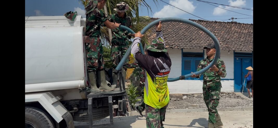 Bantuan Air Bersih dari Satgas TMMD, Memberikan Harapan bagi Warga Desa Krebet