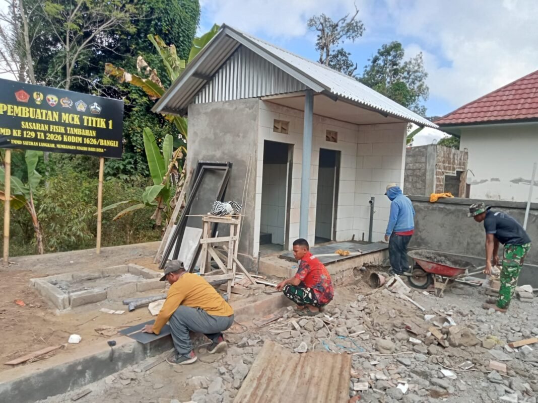MCK Fasum Desa Sekardadi Capai 96 Persen, Persiapan Penyelesaian TMMD Ke-129