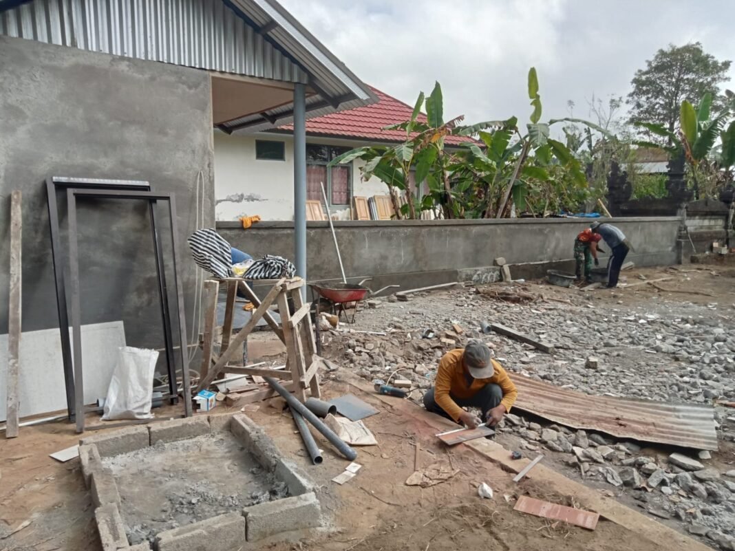 TMMD Ke-129 Kodim 1626/Bangli Capai 96 Persen dalam Membangun MCK