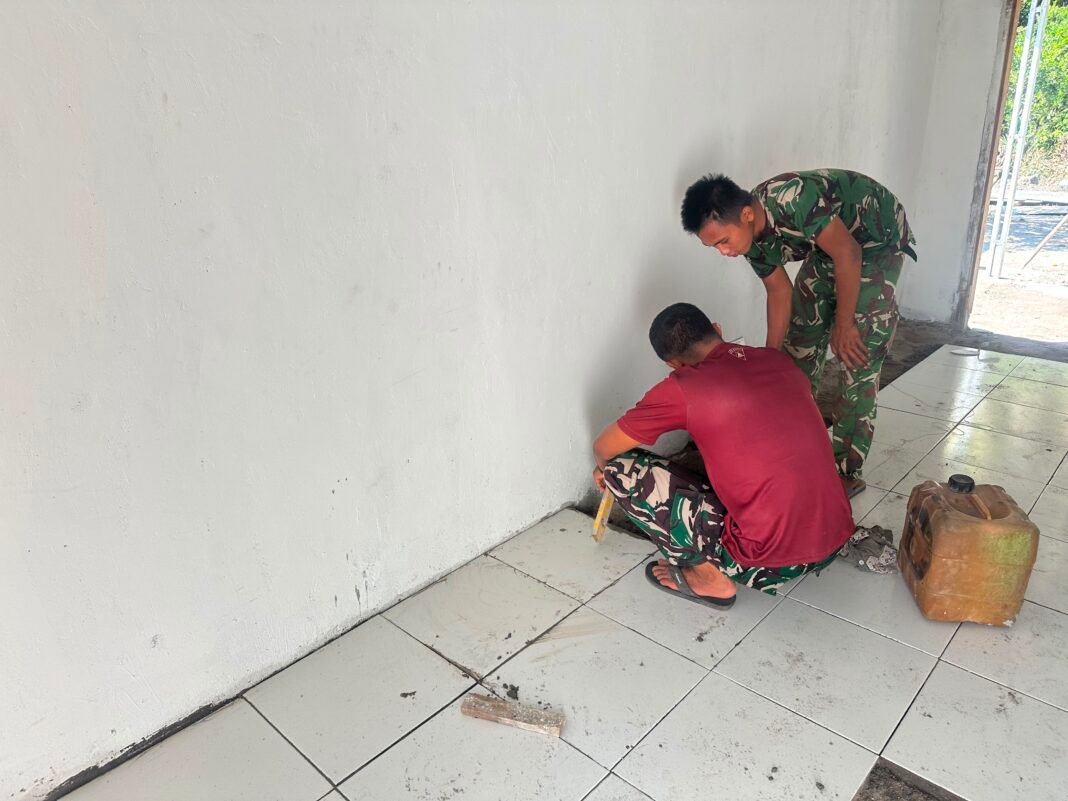 Satgas TMMD Ke-129 Kodim 0413/Bangka, Fokus Finishing RTLH Ibu Rodiah