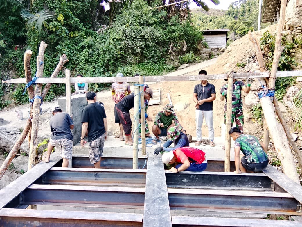 Progres Pembangunan Jembatan Sungai Cendana Capai 89 Persen