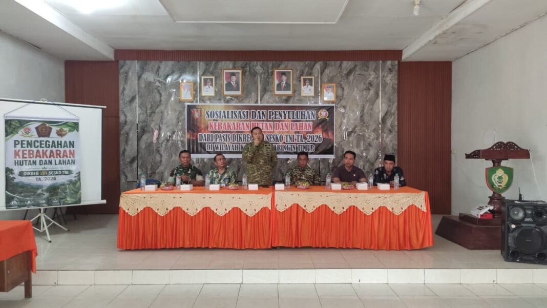 Fokus Dampak Kesehatan, Pasis Dikreg LVI Sesko TNI Beri Pemahaman Karhutla di Baamang