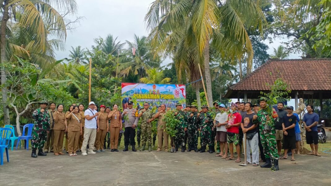 Aksi TNI: Penanaman Ratusan Bibit Pohon di Tihingan