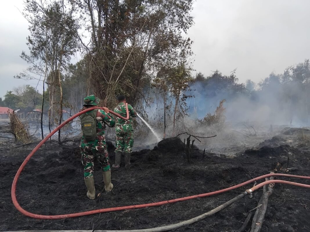 Kodim 1015/Sampit Tingkatkan Pembasahan untuk Cegah Karhutla