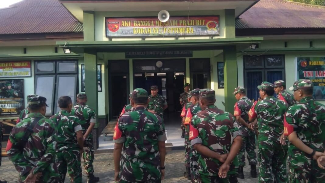 Koramil 1501-01/Kota Ternate Siaga Hadapi Potensi Karhutla dan Erupsi Gunung Api