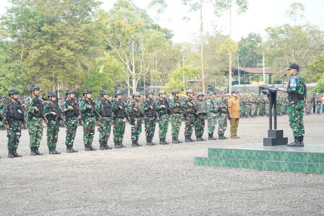 Pembukaan Latihan Uji Siap Tempur oleh Danbrigif TP 32/Mangkalihat