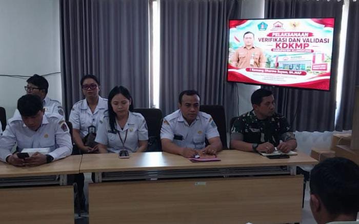 Pastikan Kesiapan Gedung Koperasi, Pasiter Kodim Klungkung Ikuti Rakor Verval KDKMP