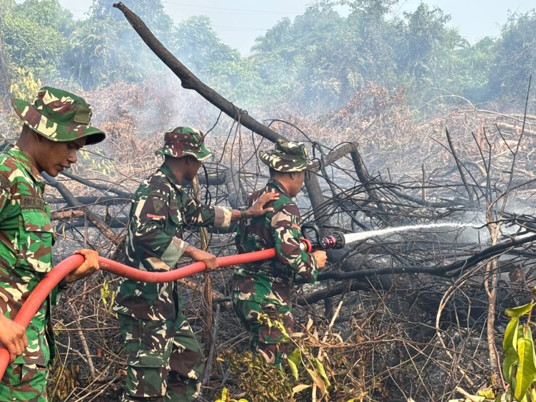 Komitmen TNI dan Polri dalam Penanganan Bencana Kebakaran Lahan di Tana Tidung