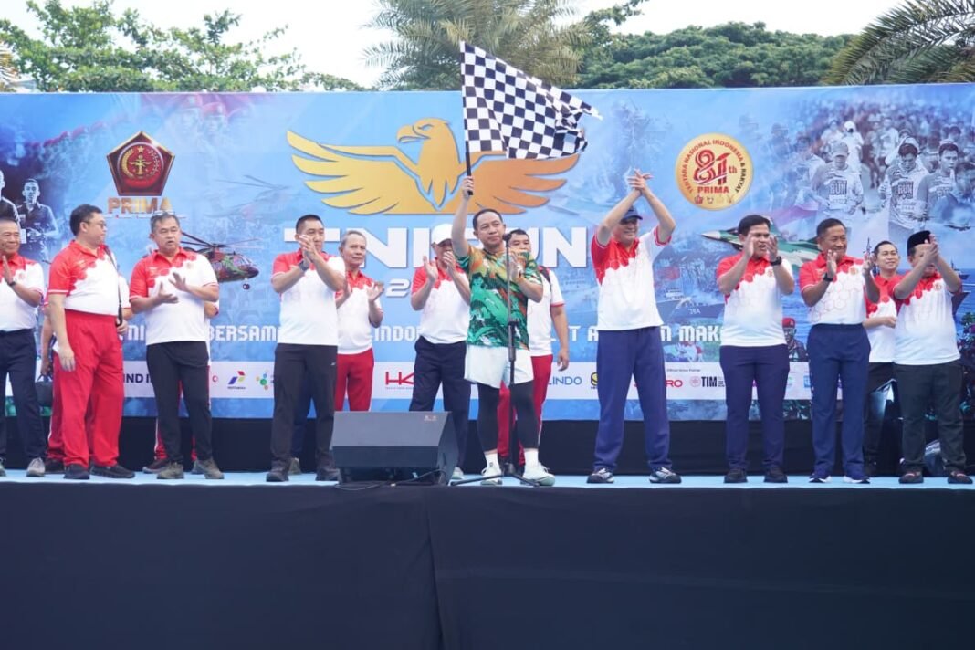 Kasad Terlibat Langsung dalam Suasana Meriah TNI Run 2026 di Monas