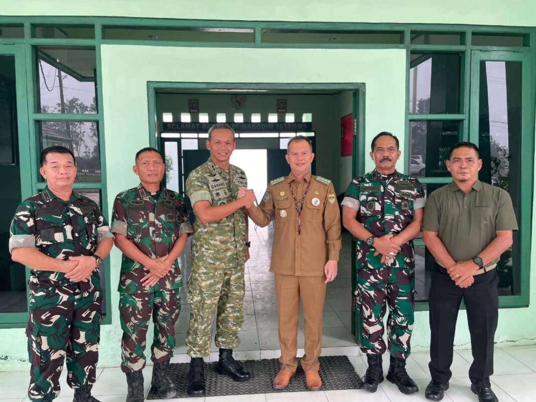 Silaturahmi Kodim 1018 dengan Bupati Gunung Mas, Dukung Pembangunan Bersama