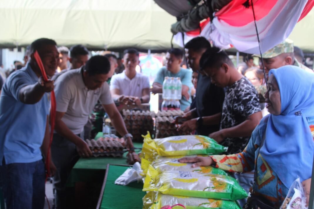 KODIM 1309/ MANADO DAN BAZAR MURAH DALAM RANGKA HUT TNI KE-81