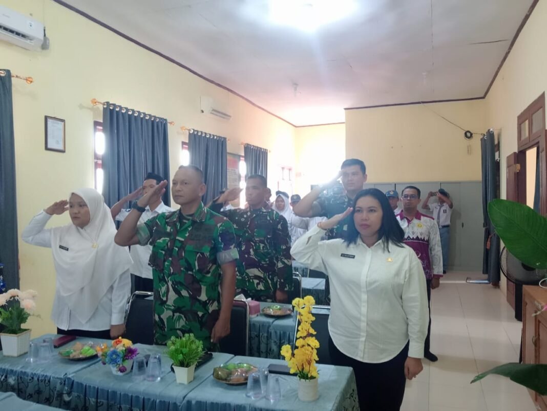 Siswa Tulang Bawang Ikuti Vicon Grand Launching KKRI Bersama Jajaran TNI