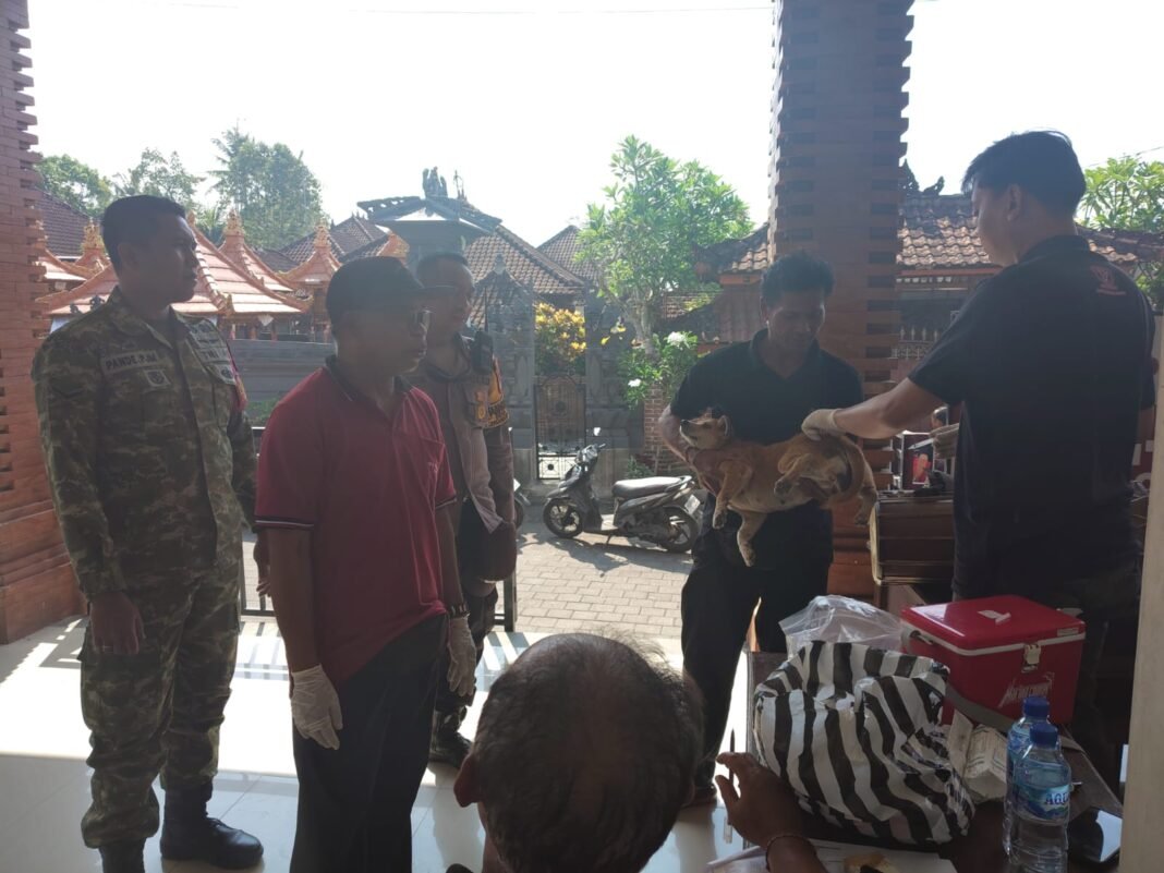 Vaksinasi Massal Rabies di Tista, 218 Hewan Sudah Dilindungi