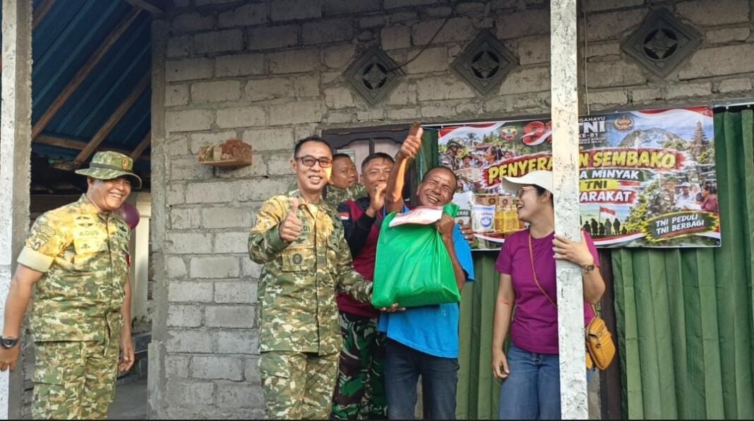 Peringatan HUT TNI Ke-81 oleh Kodim Klungkung dengan Aksi Sosial