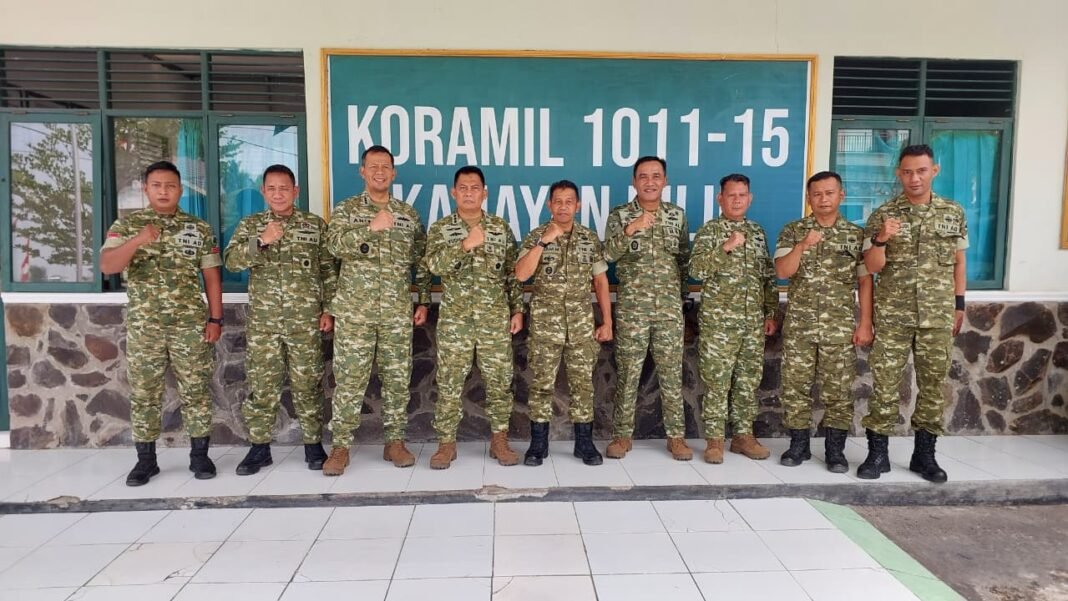 Kunjungan Kerja Pasis Sesko TNI di Koramil 1011-15 Fokus pada Edukasi Karhutla