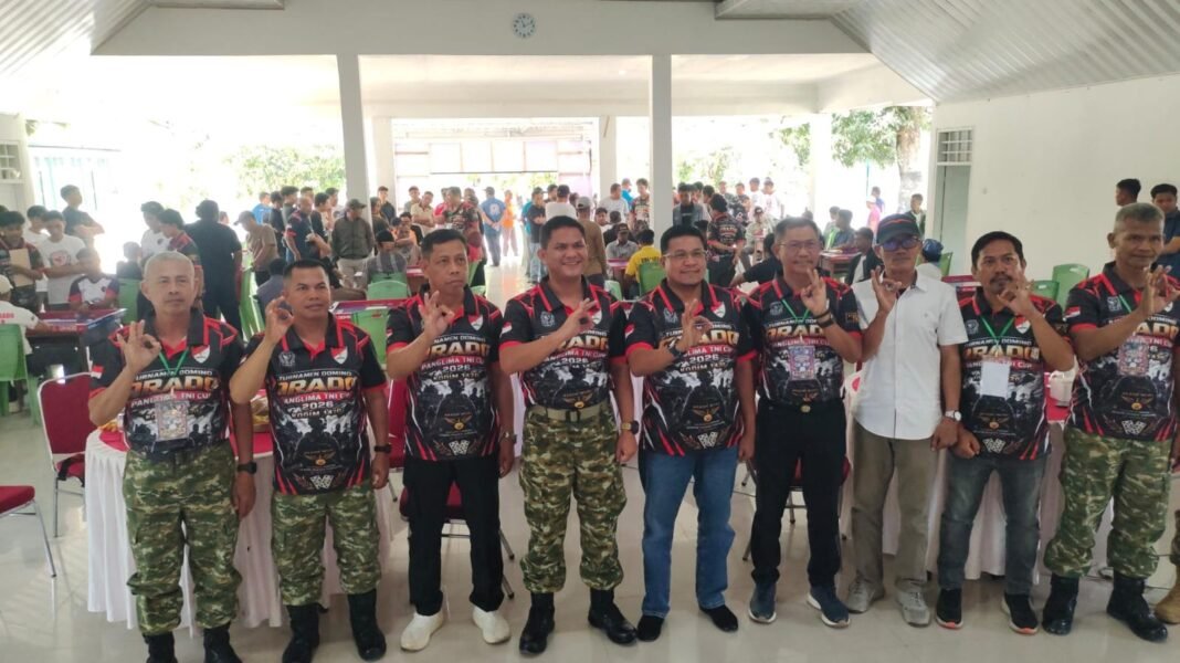 Kodim 1420/Sidrap Selenggarakan Turnamen Domino TNI ke-81