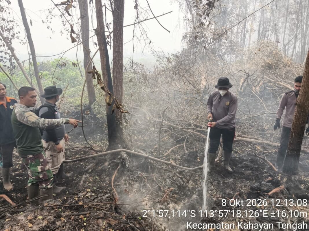 Koramil dan Tim Gabungan Beraksi di Desa Sigi Cegah Karhutla