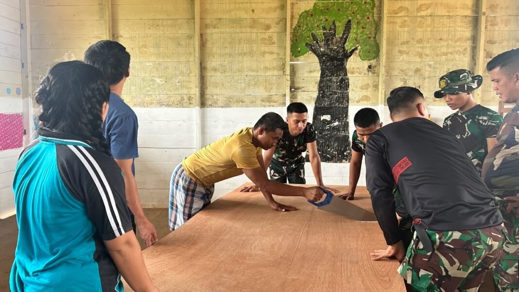 UPAYA KODIM 1019/KATINGAN BERSAMA RAKYAT REHABILITASI SDN 1 TUMBANG BARAOI