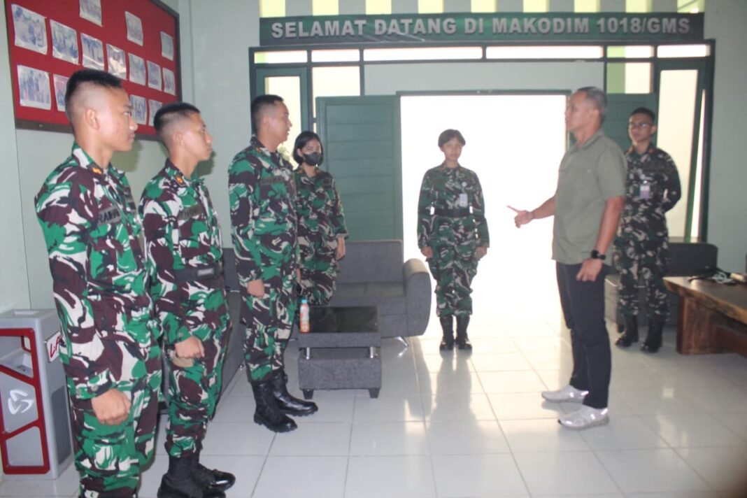 Dandim 1018/Gunung Mas Terima Kehadiran Pasis Unhan RI