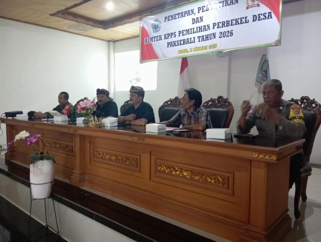 Penguatan Kapasitas KPPS di Desa Paksebali: Keseriusan dari Sertu Agus Pande