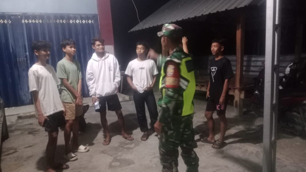 Penguatan Keamanan Malam oleh TNI di Koramil Alas